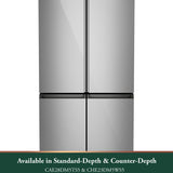 Café Energy Star 22.9 Cu. Ft. Smart Counter-Depth Quad-Door Refrigerator In Platinum Glass With Dual-Dispense Autofill Pitcher - Platinum Glass - Pearl Silver - Refrigerators - Additional View 15