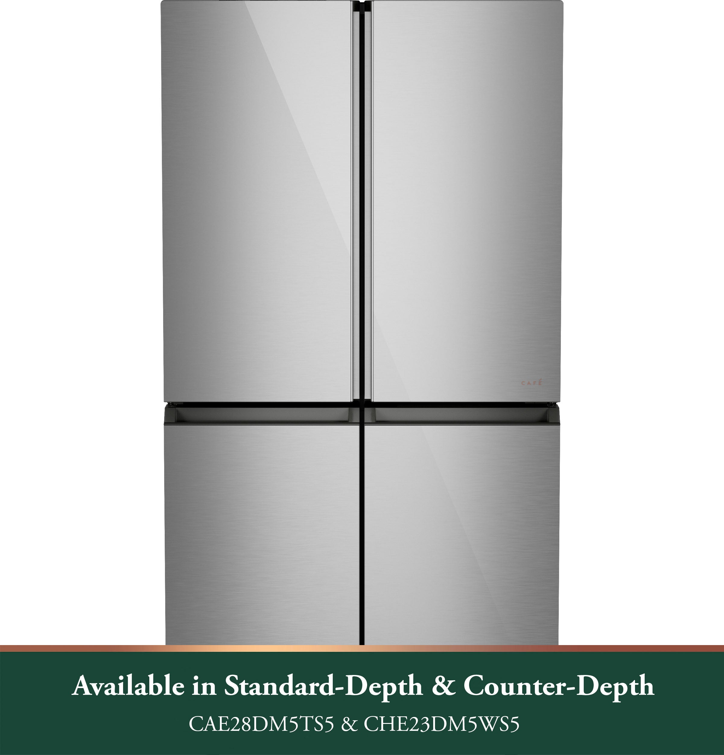 Café Energy Star 22.9 Cu. Ft. Smart Counter-Depth Quad-Door Refrigerator In Platinum Glass With Dual-Dispense Autofill Pitcher - Platinum Glass - Pearl Silver - Refrigerators - Additional View 15