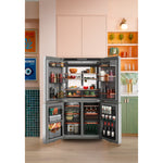Café Energy Star 22.9 Cu. Ft. Smart Counter-Depth Quad-Door Refrigerator In Platinum Glass With Dual-Dispense Autofill Pitcher - Platinum Glass - Pearl Silver - Refrigerators - Additional View 20