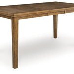 Ashley Furniture - BROXTYN BUTTERFLY COUNTER TABLE - Light Brown Wood - Tables