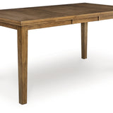 Ashley Furniture - BROXTYN BUTTERFLY COUNTER TABLE - Light Brown Wood - Tables