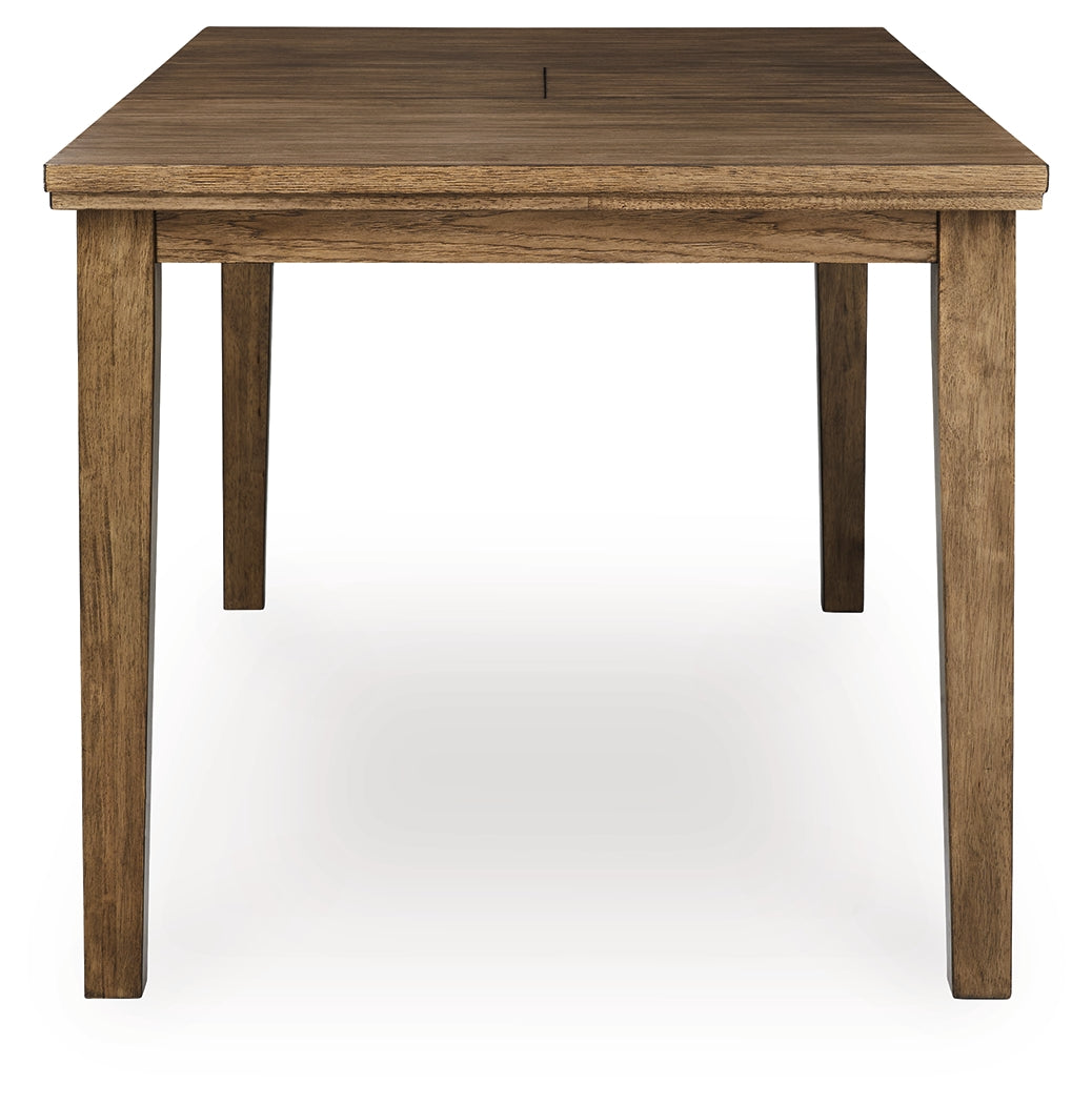 Ashley Furniture - BROXTYN BUTTERFLY COUNTER TABLE - Light Brown Wood - Tables - Additional View 3