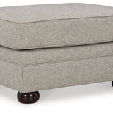Ashley Furniture - GAELON DUNE OTTOMAN - Light Brown Fabric - Ottomans