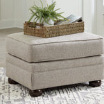 Ashley Furniture - GAELON DUNE OTTOMAN - Light Brown Fabric - Ottomans - Additional View 1