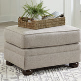 Ashley Furniture - GAELON DUNE OTTOMAN - Light Brown Fabric - Ottomans - Additional View 1
