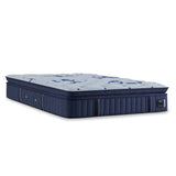 Tempur Sealy - Estate Firm Euro Pillowtop Twin Xl Mattress - Blue|Light Blue Fabric - Mattresses - Additional View 1
