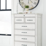 Ashley Furniture - KANWYN 7 DRAWER CHEST - White Wood - Chests - Additional View 1