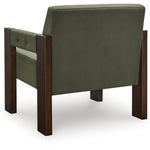 Ashley Furniture - ADLANLOCK OLIVE ACCENT CHAIR - Green Fabric|Wood - Chairs - Additional View 4