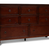 New Classic - Tamarack Dresser - Cherry - Dark Brown Wood - Dresser & Mirror