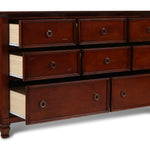 New Classic - Tamarack Dresser - Cherry - Dark Brown Wood - Dresser & Mirror - Additional View 2