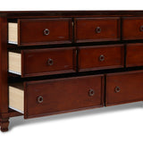 New Classic - Tamarack Dresser - Cherry - Dark Brown Wood - Dresser & Mirror - Additional View 2