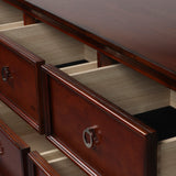 New Classic - Tamarack Dresser - Cherry - Dark Brown Wood - Dresser & Mirror - Additional View 4