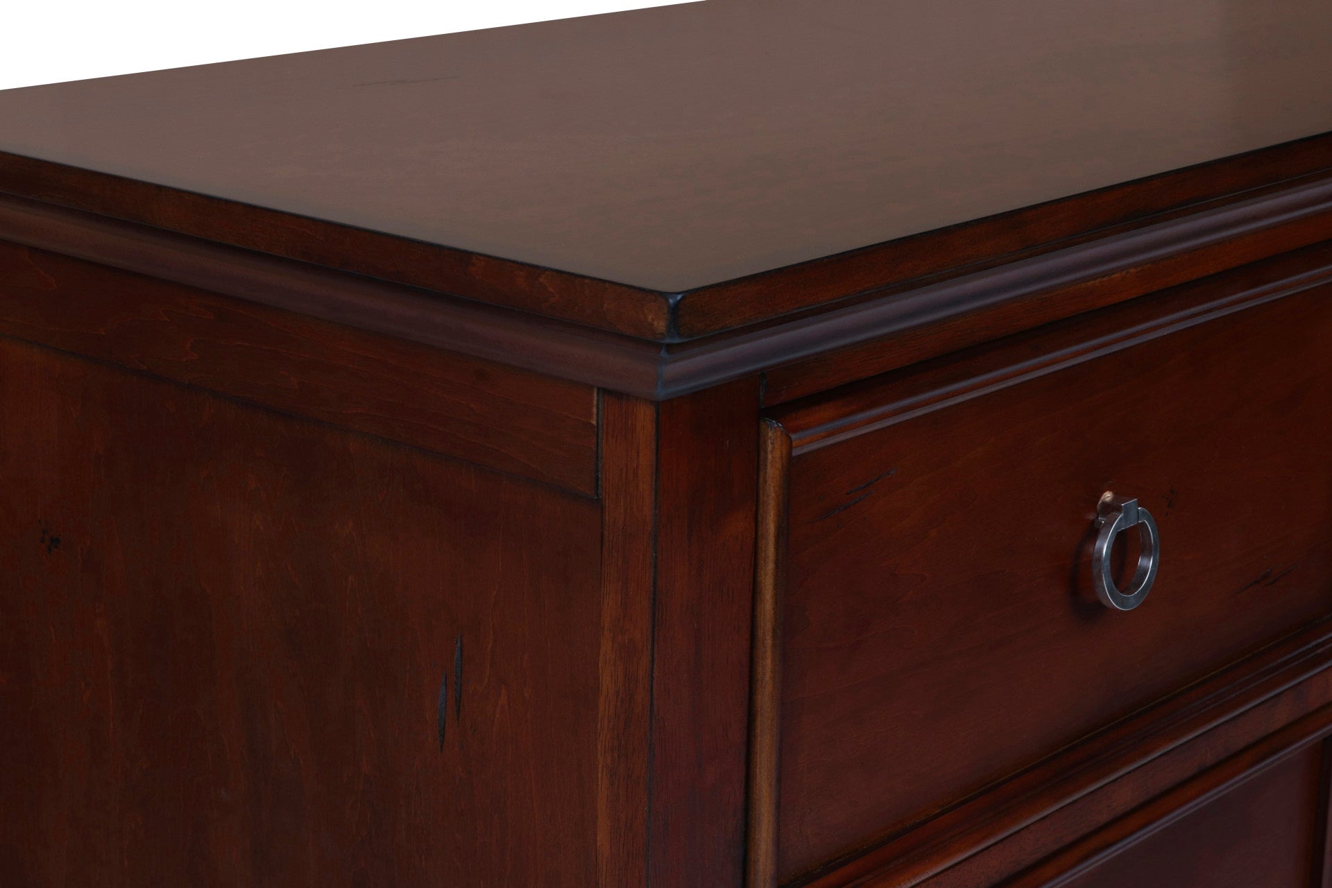 New Classic - Tamarack Dresser - Cherry - Dark Brown Wood - Dresser & Mirror - Additional View 5