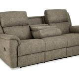 Milo Reclining Sofa With Drop Down Table With Cupholders