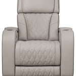 Ashley Furniture - Boyington Power Recliner With Massage, Heat, And Led Lighting - Gray - Leather Match - Recliners - Additional View 3