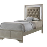LYSSA CHAMPAGNE TWIN LED BED