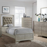 LYSSA CHAMPAGNE TWIN LED BED - Additional View 1