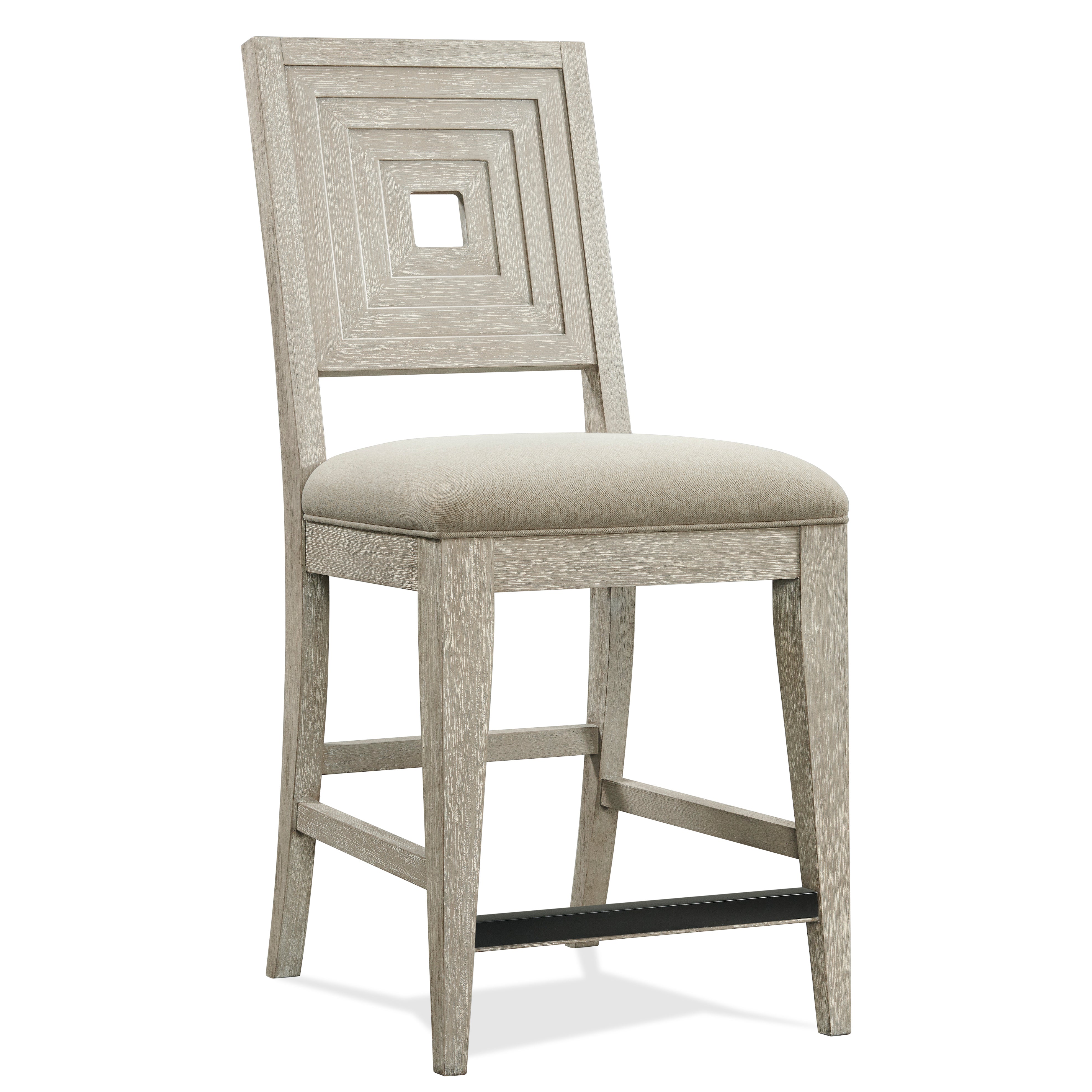 Riverside Furniture - JAVA OUTDOOR SANDSTONE END TABLE - Gray Wood|Fabric - Stools