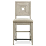 Riverside Furniture - JAVA OUTDOOR SANDSTONE END TABLE - Gray Wood|Fabric - Stools - Additional View 1