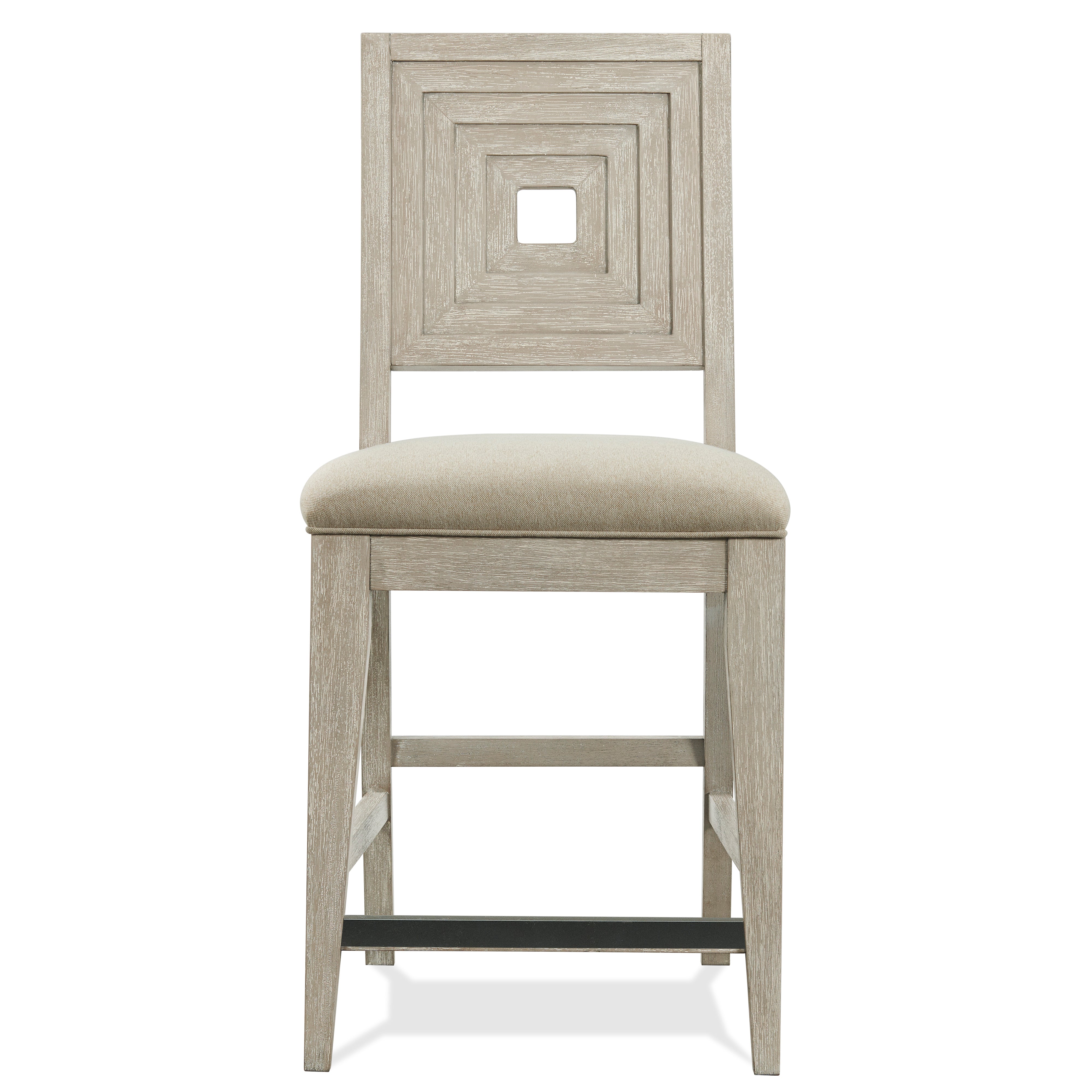 Riverside Furniture - JAVA OUTDOOR SANDSTONE END TABLE - Gray Wood|Fabric - Stools - Additional View 1