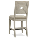 Riverside Furniture - JAVA OUTDOOR SANDSTONE END TABLE - Gray Wood|Fabric - Stools - Additional View 2