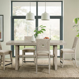 Riverside Furniture - JAVA OUTDOOR SANDSTONE END TABLE - Gray Wood|Fabric - Stools - Additional View 4