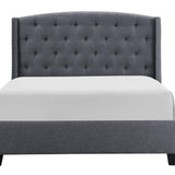 Eva Queen Bed - Grey