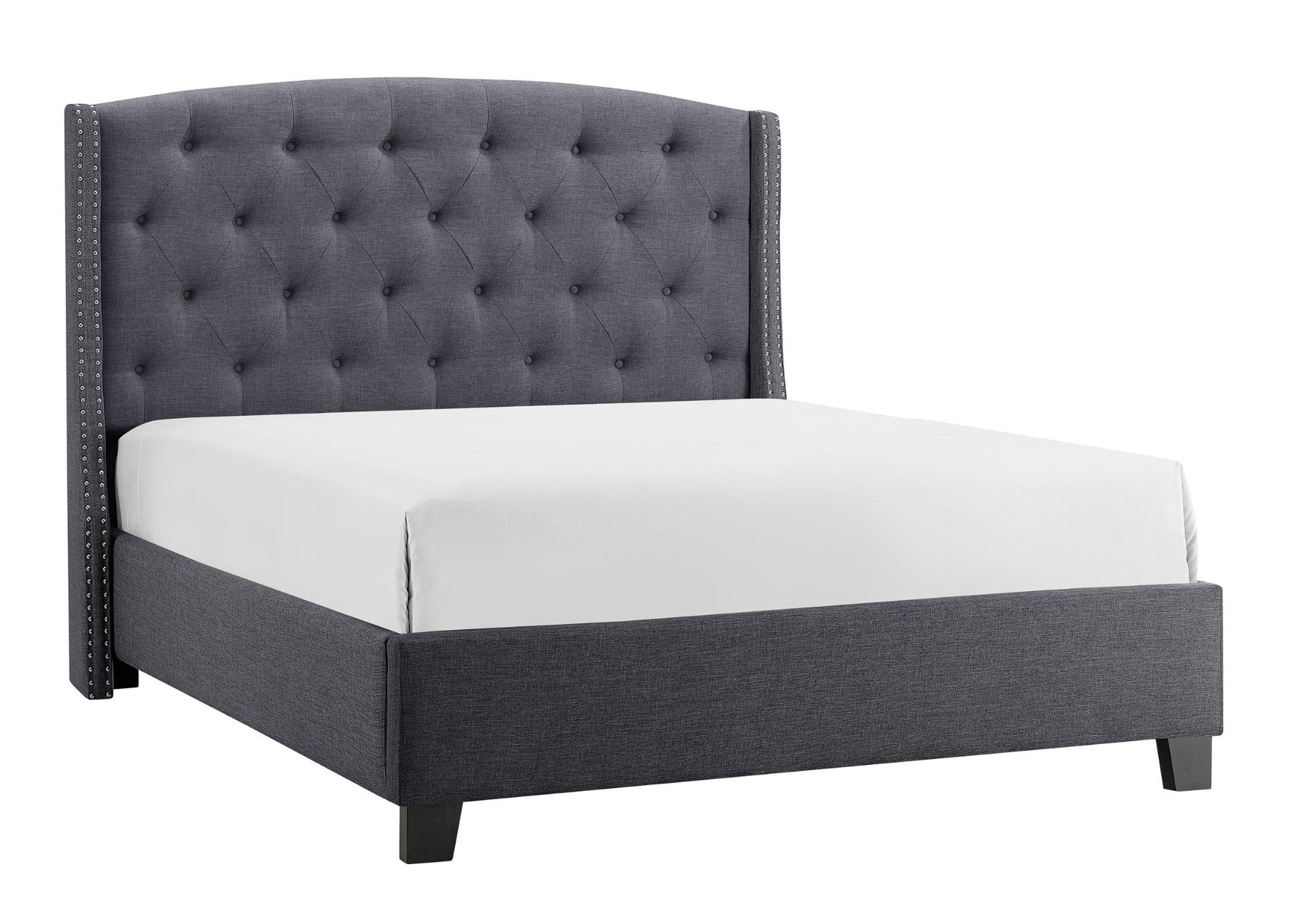 Eva Queen Bed - Grey - Additional View 1