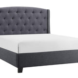 Eva Queen Bed - Grey - Additional View 1