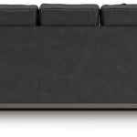 Ashley Furniture - Shadsburne Queen Sofa Sleeper - Granite - Dark Gray Faux Leather - Sofas - Additional View 6