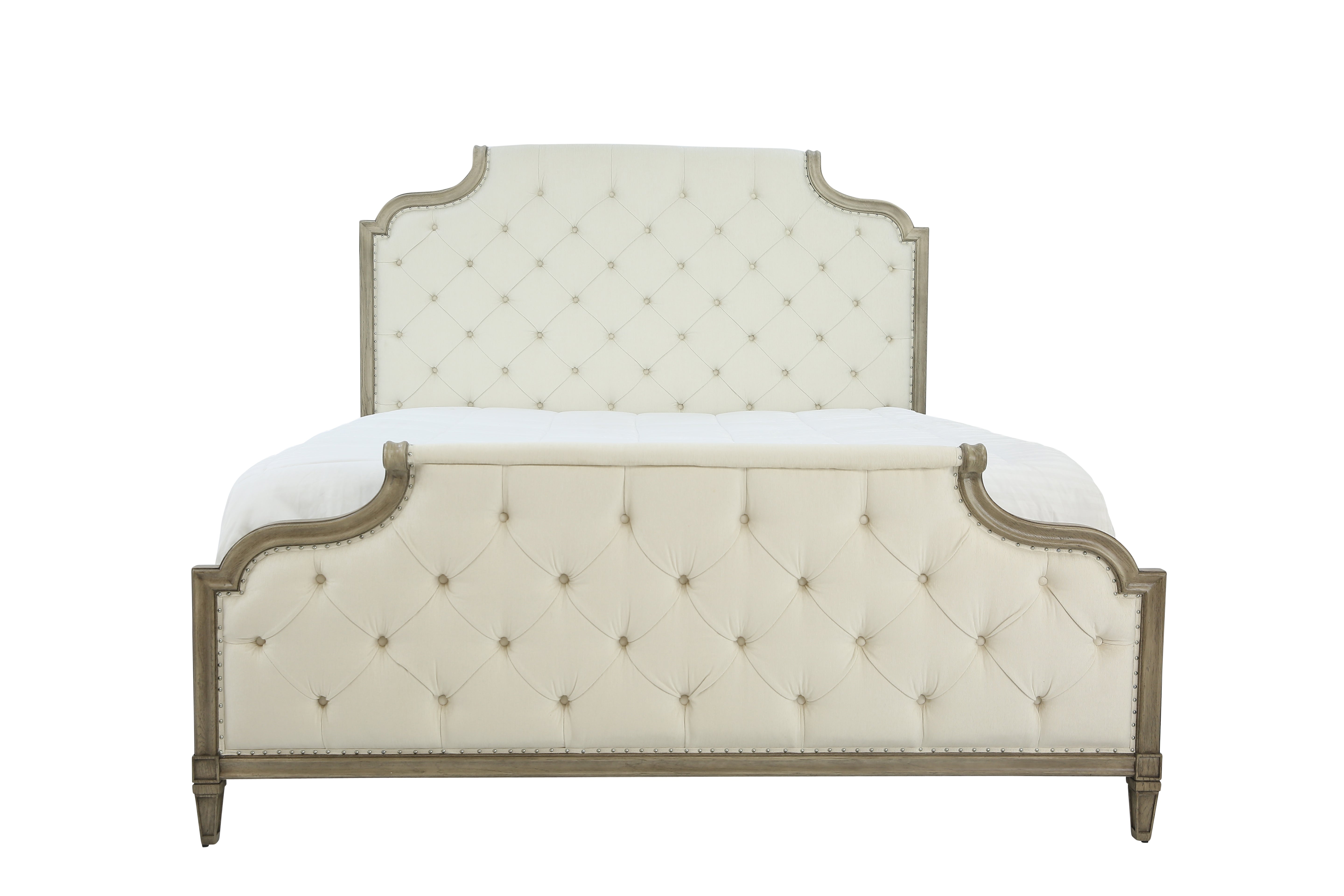 MARQUESA GRAY KING UPHOLSTERED BED - Additional View 1