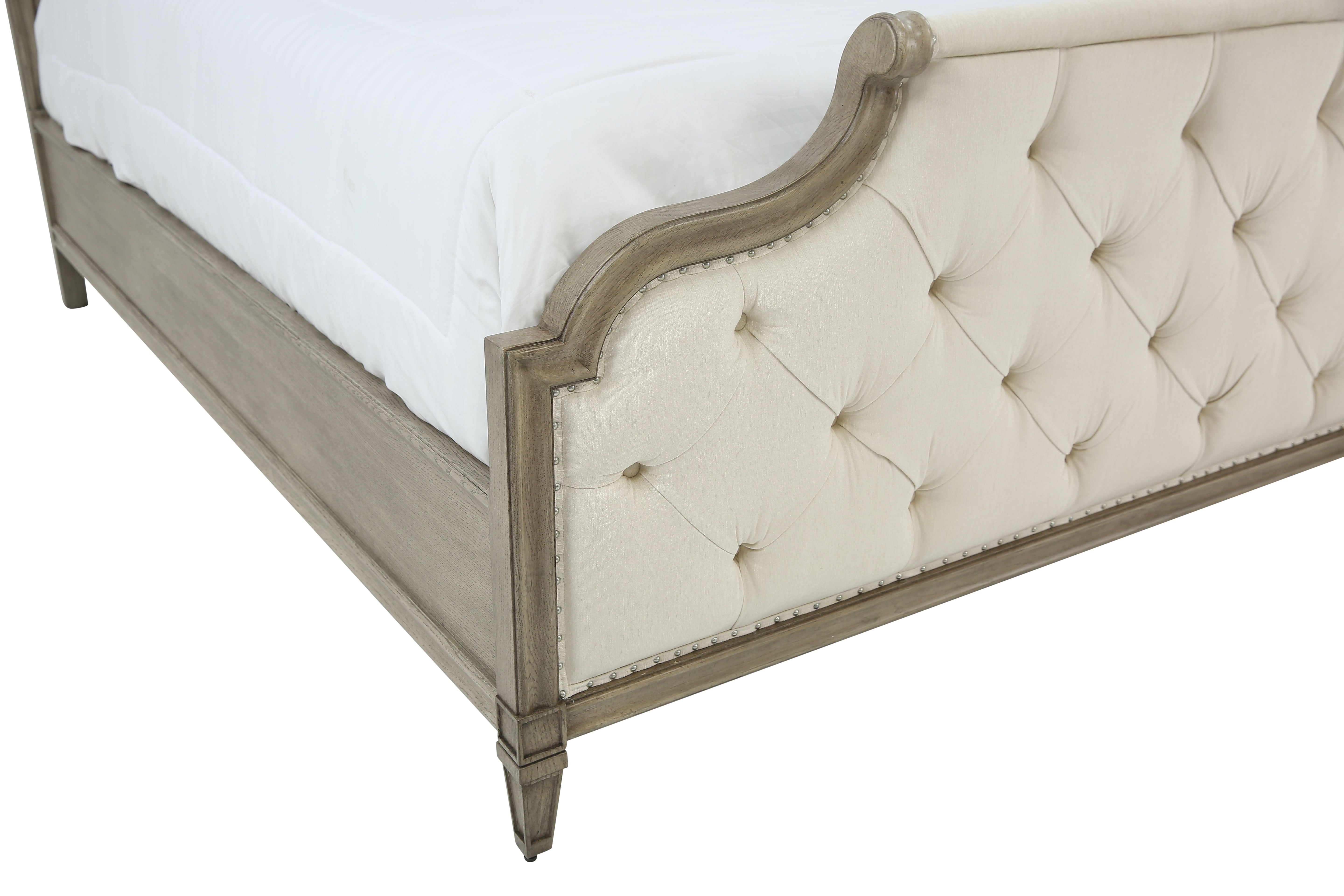 MARQUESA GRAY KING UPHOLSTERED BED - Additional View 3