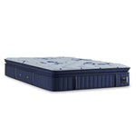 Tempur Sealy - Estate Firm Euro Pillowtop Queen Mattress - Blue|Light Blue Fabric - Mattresses - Additional View 1
