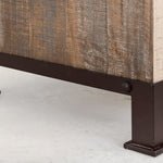 International Furniture Direct - PRAGA MIRROR ARMOIRE - Light Brown Wood - Armoires - Additional View 6