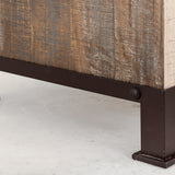 International Furniture Direct - PRAGA MIRROR ARMOIRE - Light Brown Wood - Armoires - Additional View 6