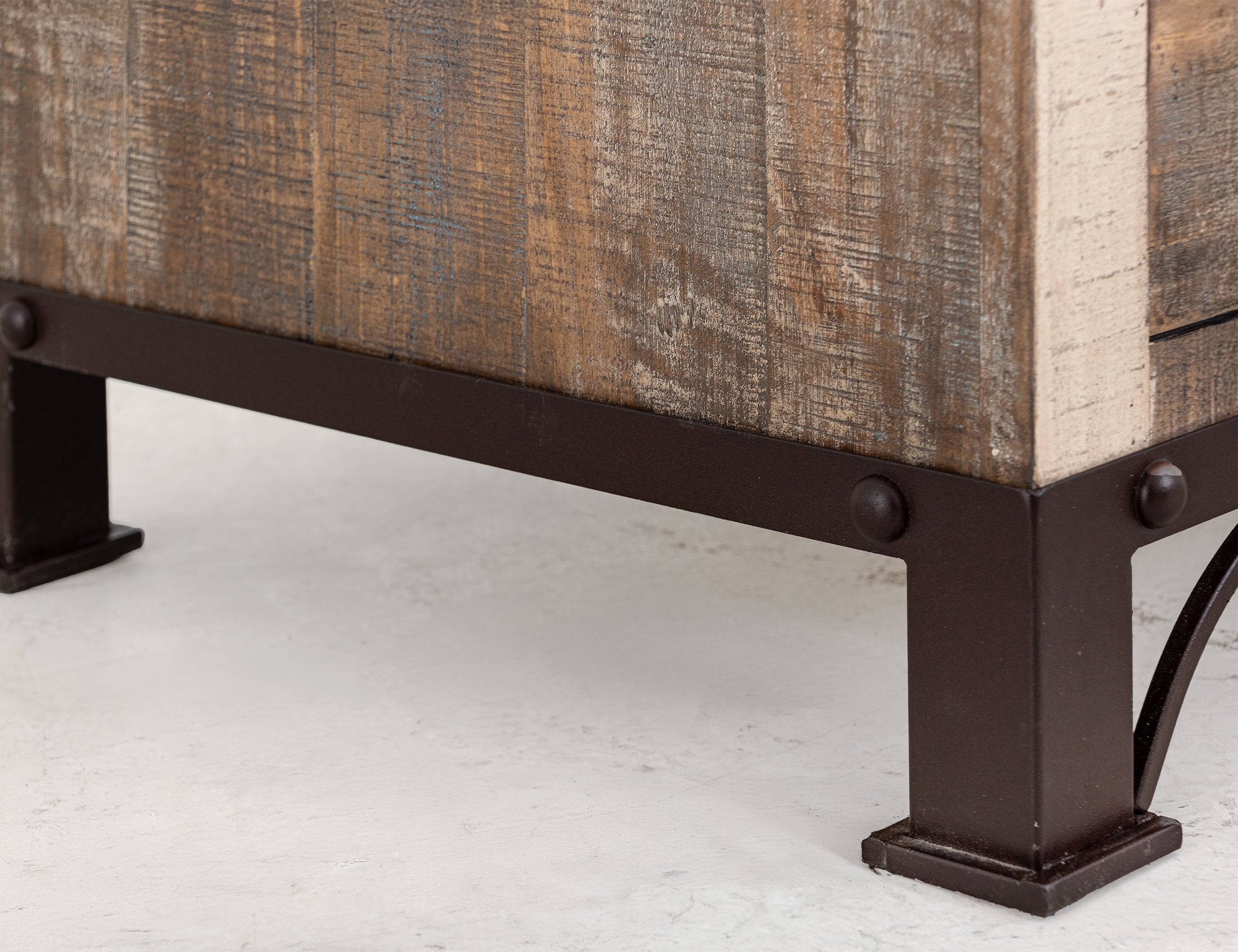 International Furniture Direct - PRAGA MIRROR ARMOIRE - Light Brown Wood - Armoires - Additional View 6