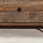 International Furniture Direct - PRAGA MIRROR ARMOIRE - Light Brown Wood - Armoires - Additional View 7