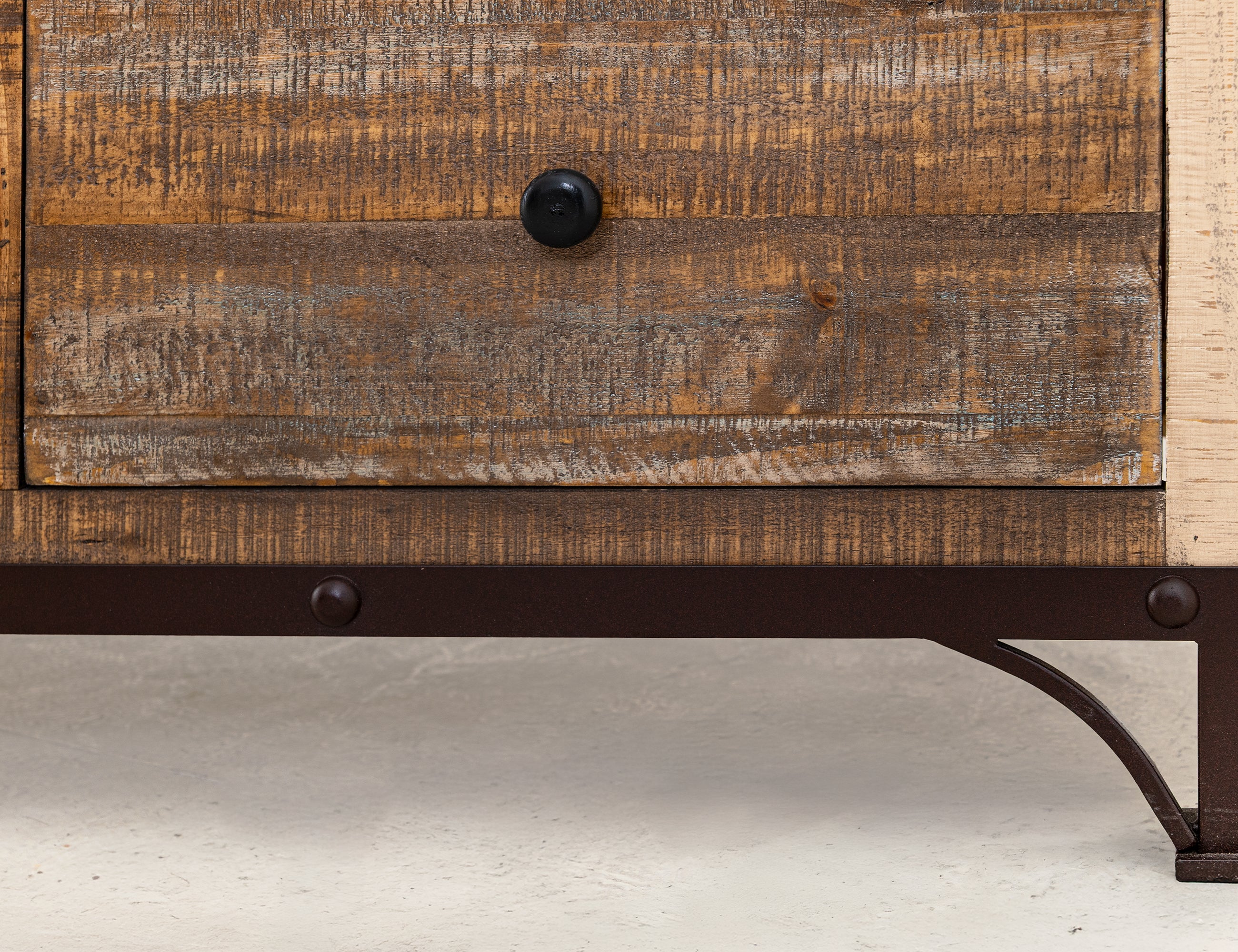 International Furniture Direct - PRAGA MIRROR ARMOIRE - Light Brown Wood - Armoires - Additional View 7