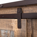 International Furniture Direct - PRAGA MIRROR ARMOIRE - Light Brown Wood - Armoires - Additional View 9