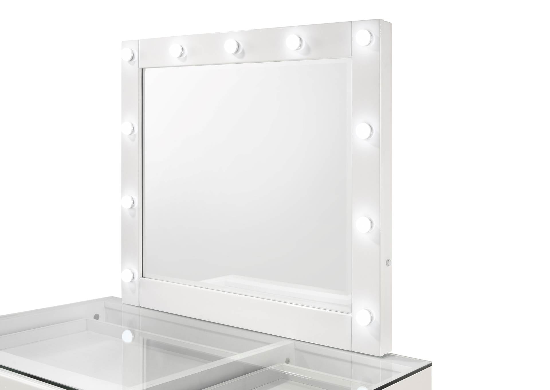 Morgan Vanity With Led Mirror - White - Additional View 1