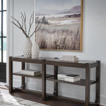 Ashley Furniture - BRECKINGTON SOFA TABLE - Dark Brown Wood - Tables - Additional View 1