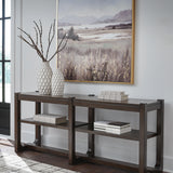 Ashley Furniture - BRECKINGTON SOFA TABLE - Dark Brown Wood - Tables - Additional View 1