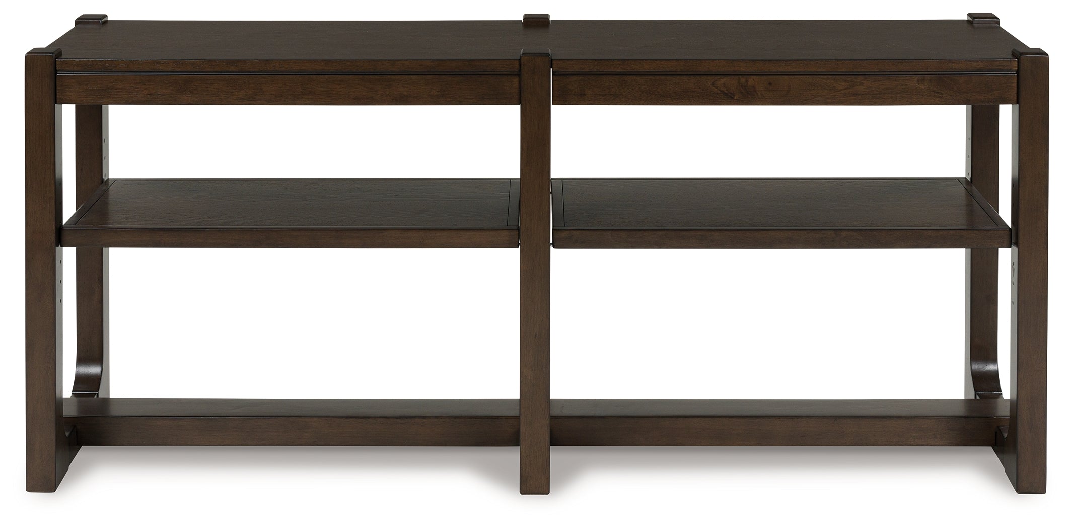 Ashley Furniture - BRECKINGTON SOFA TABLE - Dark Brown Wood - Tables - Additional View 2