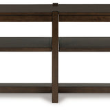 Ashley Furniture - BRECKINGTON SOFA TABLE - Dark Brown Wood - Tables - Additional View 2