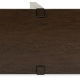 Ashley Furniture - BRECKINGTON SOFA TABLE - Dark Brown Wood - Tables - Additional View 3