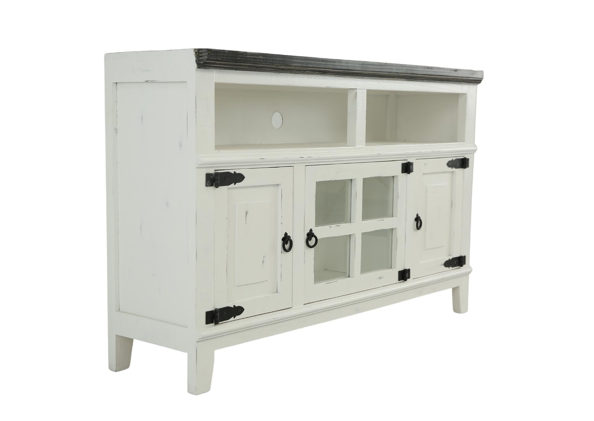 Lawman 50" Media Console - White/Weathered - Additional View 1