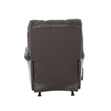 Brosmer Umber Leather Rocker Recliner