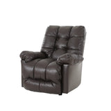 Brosmer Umber Leather Rocker Recliner