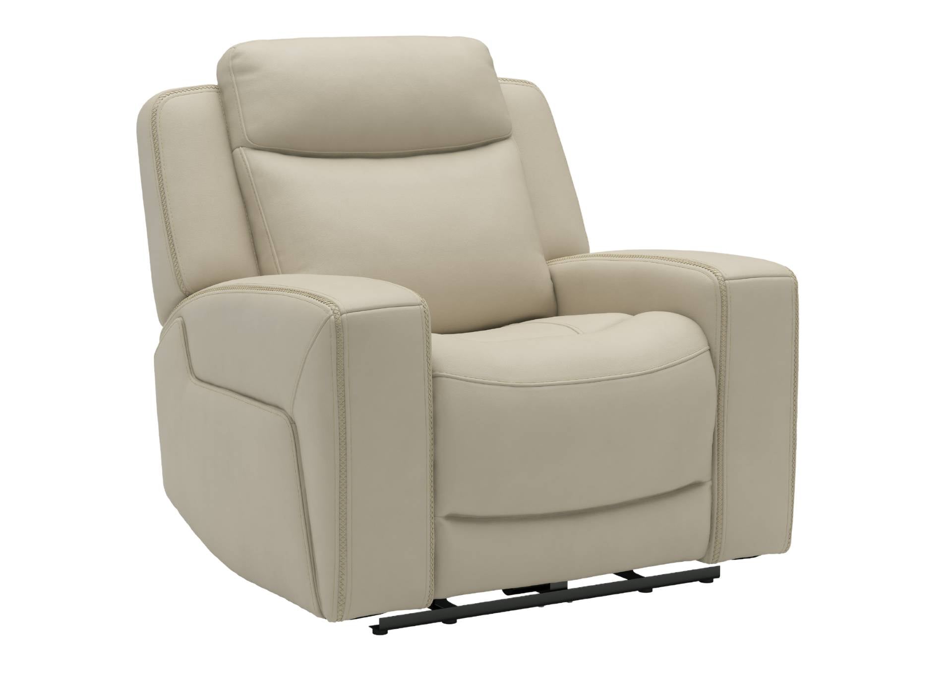 Adeline Leather Power Recliner - Pristine - Additional View 1