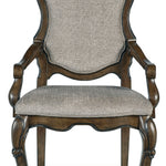 Ashley Furniture - Maylee Dining Arm Chair - Dark Brown Fabric|Wood - Chairs - Additional View 2